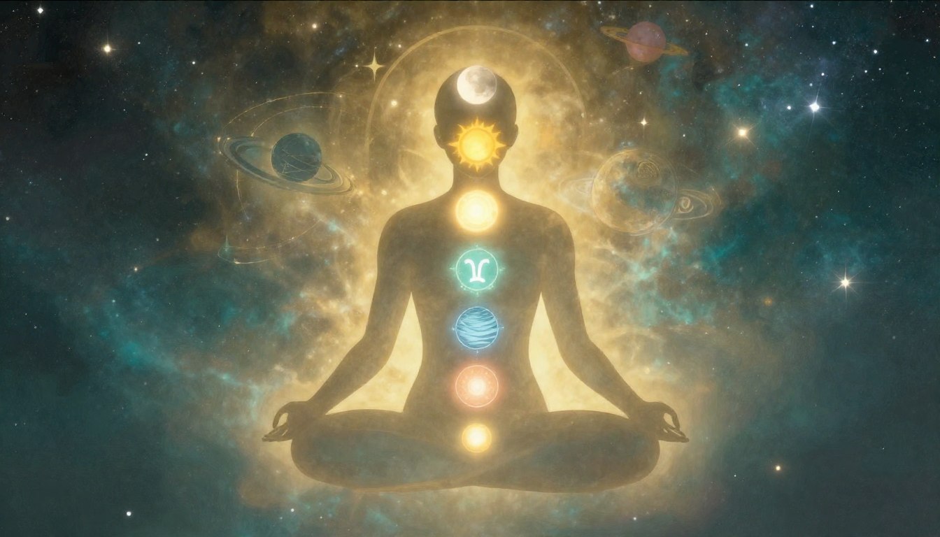 Chakras e Planetas: mapeando centros sutis para energias celestiais