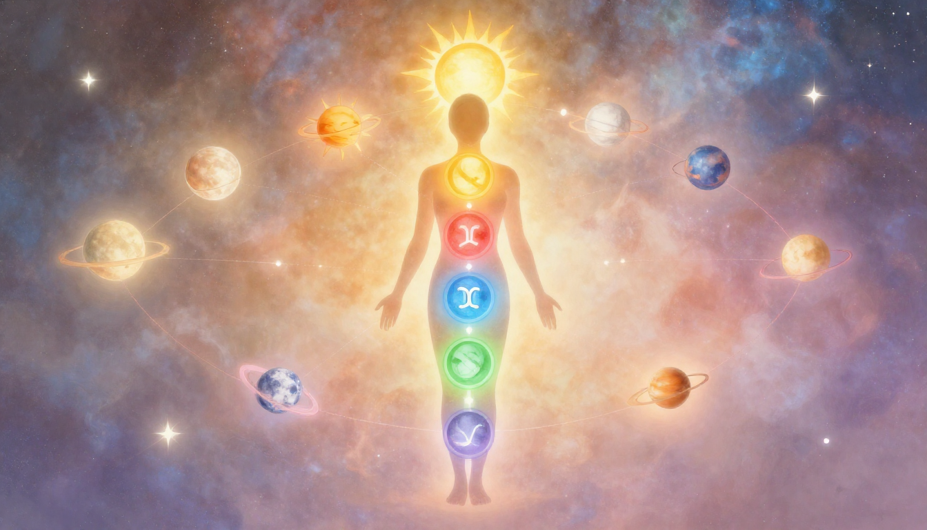 A Conexão Entre Chakras e Energias Planetárias