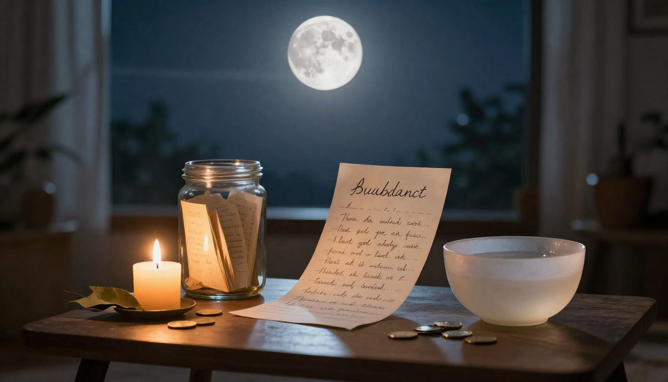 Rituais de Lua Cheia para Manifestar Abundância