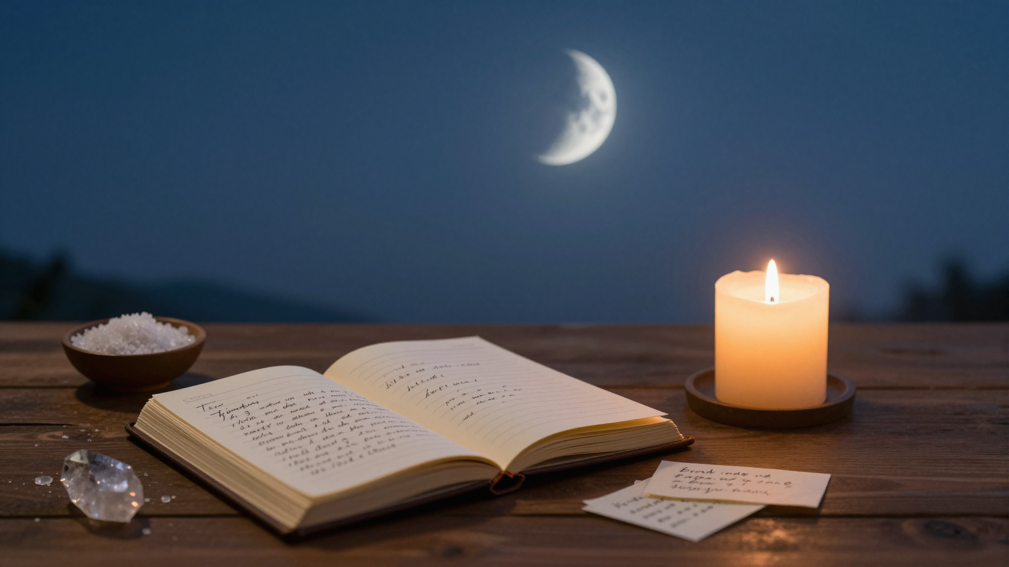 Guia para Definir Intenções na Lua Nova