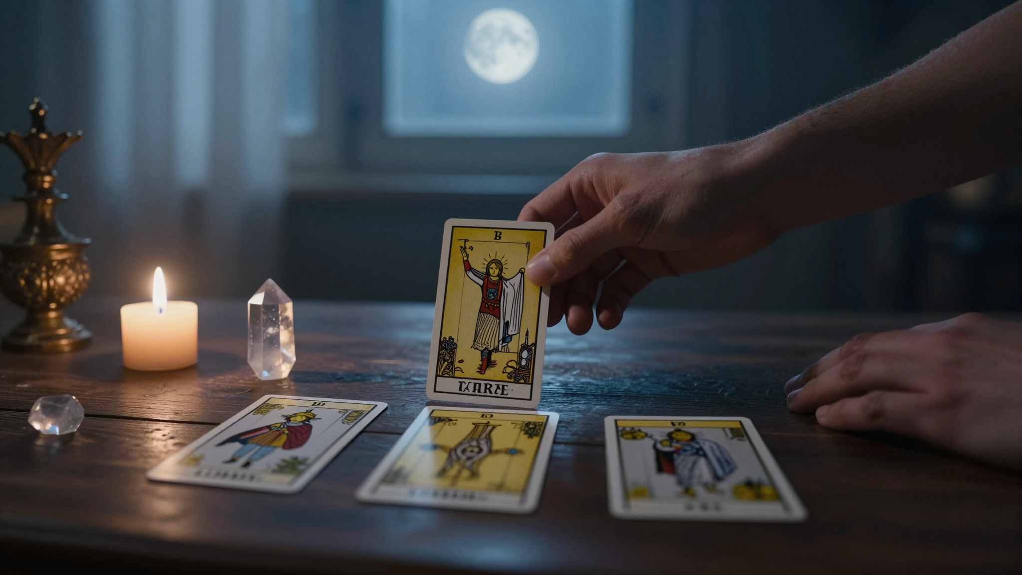 Tarot para decisões no amor: Lua, sinais e a tiragem de 27/03/2026