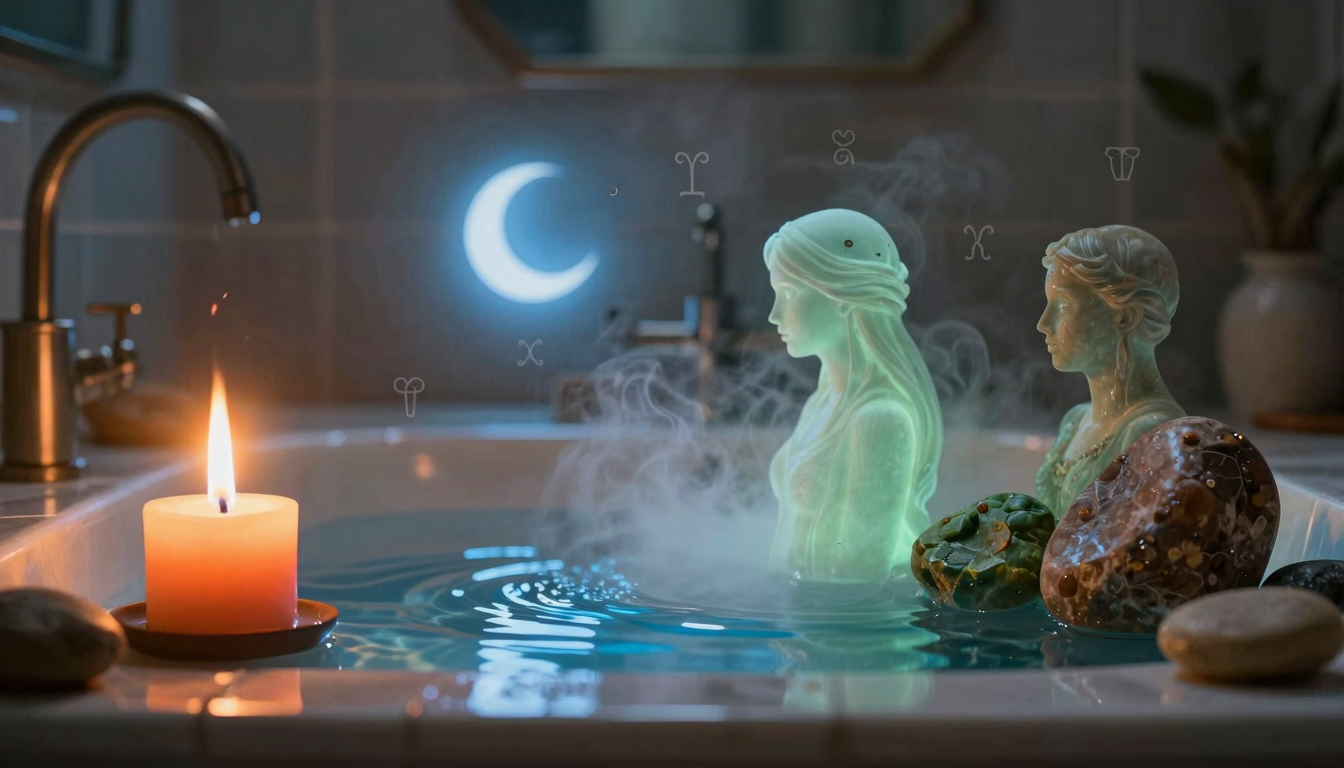 Rituais de Banho Espiritual por Elemento do Zodíaco: Fogo, Água, Ar e Terra