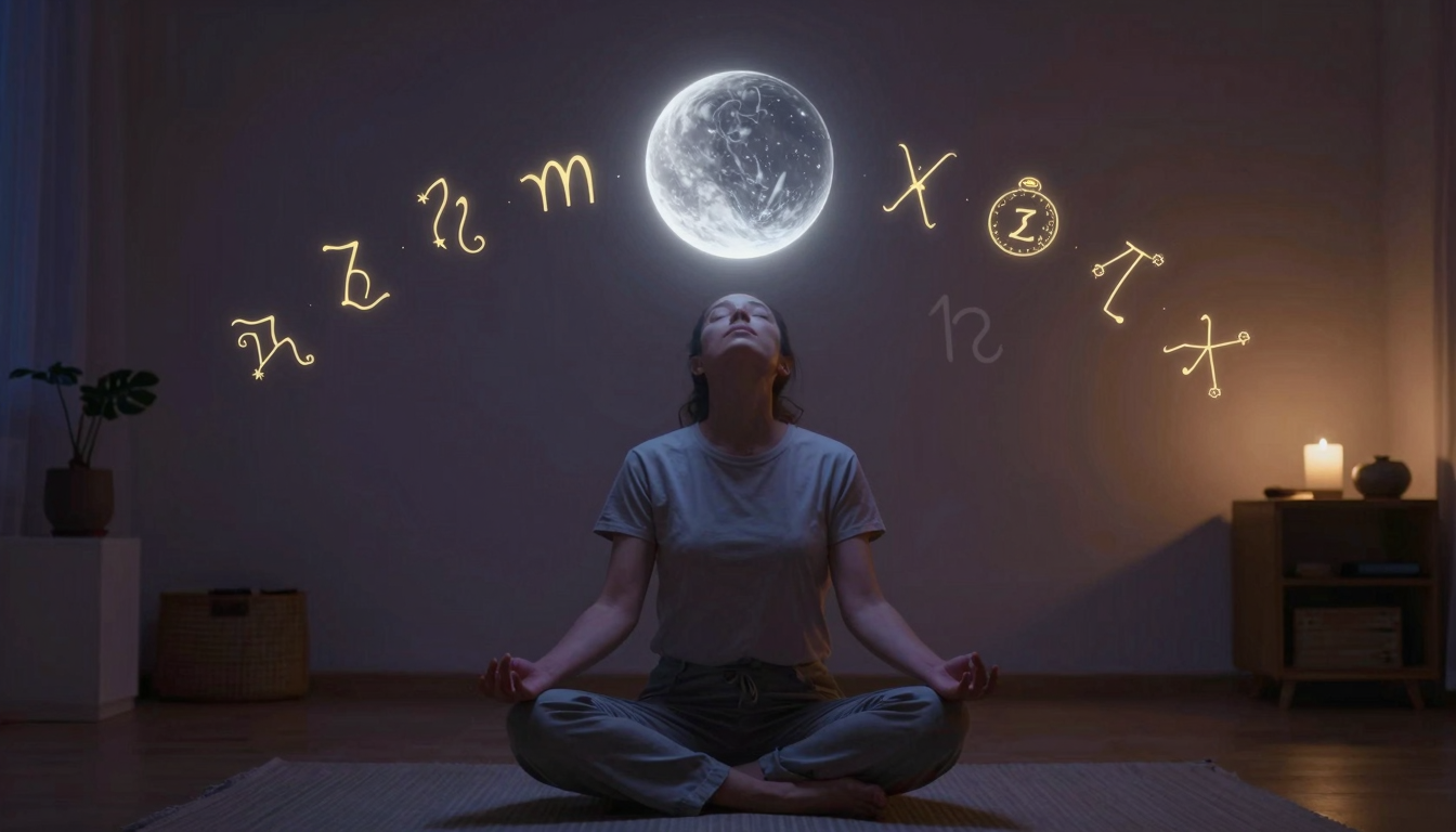 Astrologia encontra mindfulness: práticas de meditação alinhadas com a Lua e os signos