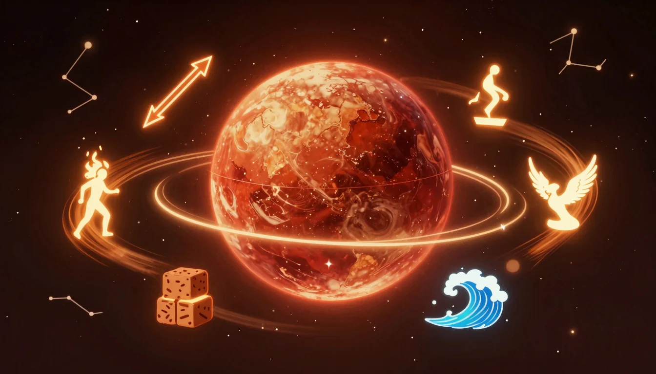 Posição de Marte e seu estilo de motivação: como você persegue metas, ganha energia e age